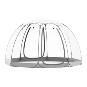 투명 돔하우스 방갈로 농막 테라스 카페 썬룸 쉼터 버블 레스토랑 어닝 텐트에 매트