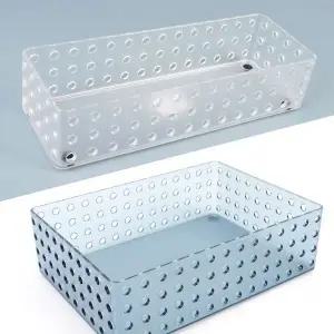 [하프클럽/]마이룸 반투명 멀티 바스켓 정리함 대 1/2 보관함