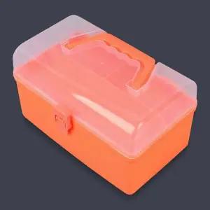 [하프클럽/]휴대용 2단 멀티 정리함 공구함 소품 수납함 화구박스