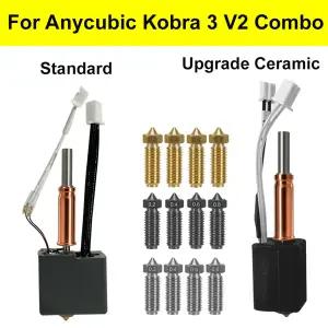 애니큐빅 코브라 3 V2 핫엔드 업그레이드 세라믹 핫엔드 스탠다드 코브라 3 V2 노즐 프린트 헤드 액세서리