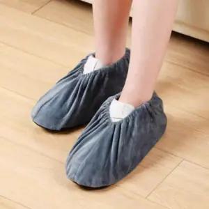 [하프클럽/]커버 슈즈 재사용가능 이사 플란넬 미용실 덧신 신발