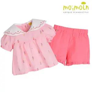 [보리보리/모이몰른]유아 체리 반팔 상하복 세트