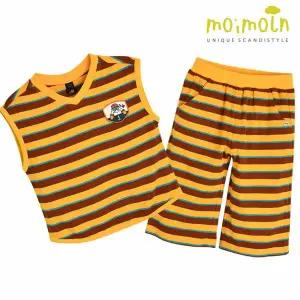 [보리보리/모이몰른]유아 스트라이프 나시 상하복 세트