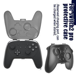 스위치 2 프로 컨트롤러 용 호환 실리콘 케이스 스크래치 충격 방지 호환 액세서리 투명 하드 보호 커버 카