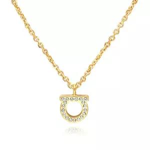 페라가모 목걸이 76 0131 0696654 크리스탈 미니 간치니 여성목걸이