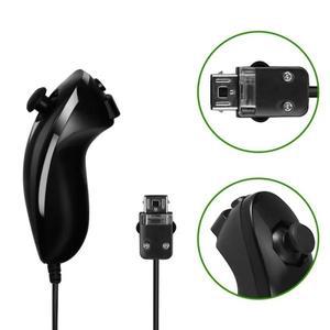 닌텐도 호환 Wii 호환용 호환 유선 눈차크 게임 컨트롤러 핸드 커브 핸들 게임패드 호환 액세서리