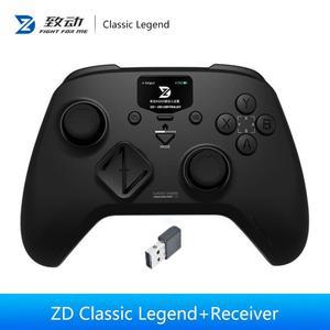 ZD 클래식 레전드 3모드 무선 LCD 컨트롤 스크린 듀얼 홀 트리거 조이스틱 스위치/PC/NS 스팀 PC 게임