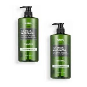 [셀러허브]쿤달 딥 클렌징 지성샴푸 체리블라썸 1058ml x 2개 상쾌한 촉촉한 부드러운 두피 (S41300019A)