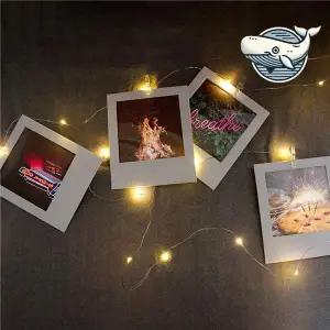 아기사진 LED 포토 프레임 가랜드 줄조명