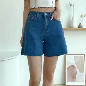 여성 여름 A라인 데님 컷팅 청반바지 팬츠