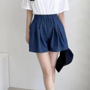 여성 여름 데일리 캐주얼 플레어 데님 청치마 반바지