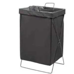 런드리 세탁 바구니 2color 빨래 이동식 리백 대용량 철제 접이식