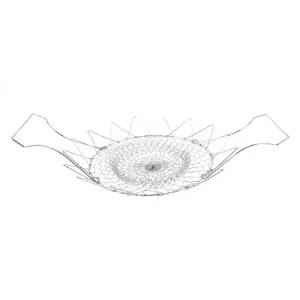 ( )접이식 튀김망 스텐 건지게 도구 데치기 접이식망 스퀘어홀 프라이바스켓