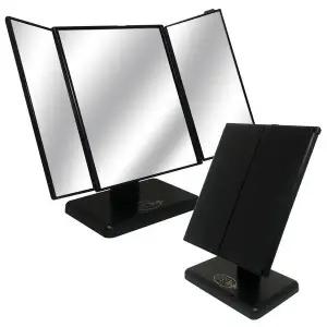 [콩심팥심]삼면거울(중) 접이식탁상거울 ST-7014 삼면탁상거울
