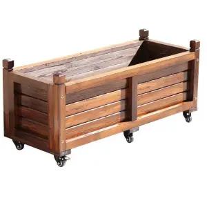 야외 방부목 화분 상자 플랜트박스 사각 카페 조경 테라스