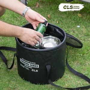 초경량 22L 접이식 물통 야외 요리용 휴대용 배수 바구니 접시 세척 바베큐 캠핑 하이킹 낚시