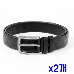 TBZ 남성 빅버클 가죽벨트(블랙) (115cm) x2개