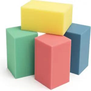 뉴 밀레니엄 그립 스트렝스 트레이너 손과 손목 재활 터널 관절염 건염을 위한 4팩 폼 핸드 테라피 블록