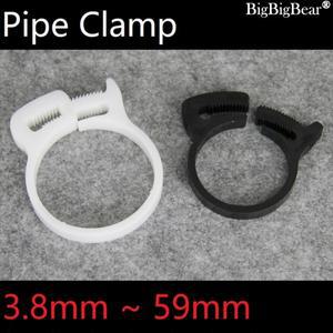 10pcs 호스 클램프 3.8 ~ 59mm 플라스틱 라인 워터 파이프  클립 스프링 경련 연료 에어 튜브 피팅 고정 도