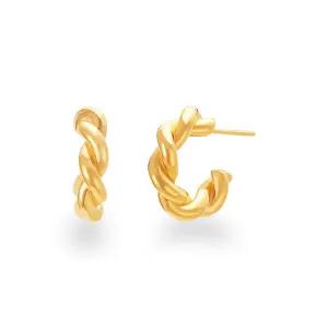 제우스주얼리AZ 24K 트윈 꼬임 귀걸이 Z240011E