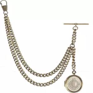 성스러운 죄 주얼리 앤티크 브론즈 포켓 시계 체인(로켓 펜던트 포함)