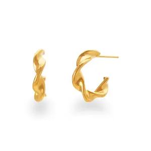 제우스주얼리AZ 24K 싱글 꼬임 귀걸이 Z240012E