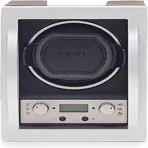 울프 모듈 4.1 시계 와인더 블랙 - 특허받은 잠금식 다이내믹 커프로 안전한 착용감 모든 손목 크기 수용