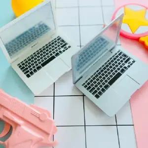 접이식 노트북  미니 맥북 디자인 거울 손거울