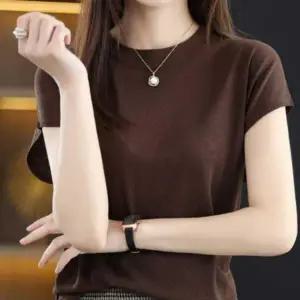 여성 여름 데이트룩 라운드넥 니트 민소매티