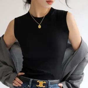 여성 레이어드 민소매 슬리브리스 여름 나시 나시 티 셔츠