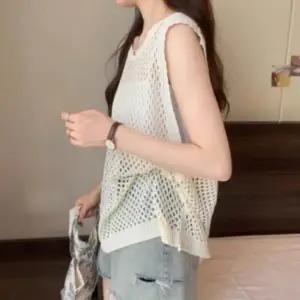 여름 여성 데일리 캐주얼 시스루 그물 망사 베스트 조끼