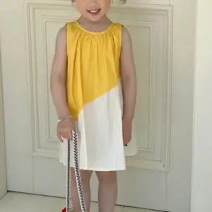 여아 아동 여름 데일리 캐주얼 투톤 나시 민소매 원피스