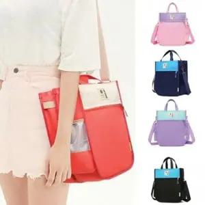 고급형 투톤 크로스 보조가방_23494789