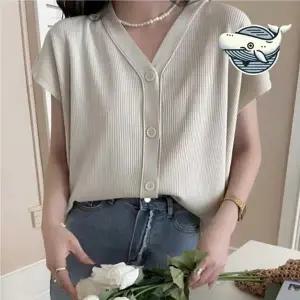 여성 여름 반팔 브이넥 캐주얼 니트 카디건 그물 가디건 숏 얇은 여성 로브 롱 니트 썸머