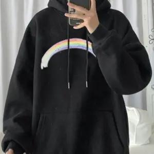 WL 트렌디 컬러 프린팅 긴팔티 깔끔한 기본핏 디자인 편안하게 착용 가능 레인보우 후드 스웨트