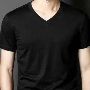 WL 기본 데일리 반팔티 아이스 브이넥 쿨링 냉감 통기성 촉감 깔끔한 내추럴 운동 촉감 이너