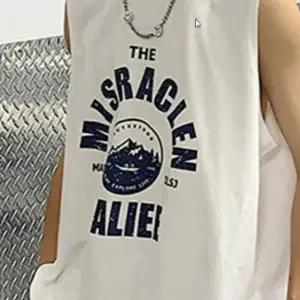 WL 여름 프린팅 헬스 민소매티 남성 나시 캐주얼 데일리 스트릿 힙 트렌디 꾸안꾸 스트릿룩