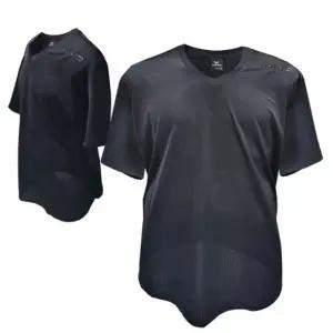 WL 후70 남성 빅사이즈 V넥 반팔티셔츠 그물메쉬 냉감