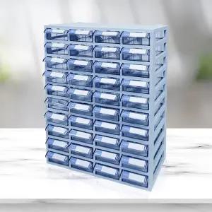 소형 수납함 4x10/투명 정리함 다용도 멀티박스 소품 플라스틱서랍