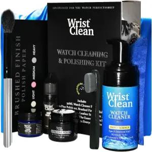 손목 청소 시계 키트 및 연마 클리너 폴리싱 고무 가죽 스트랩 케어 극세사 천 브러시 프리미엄 도구