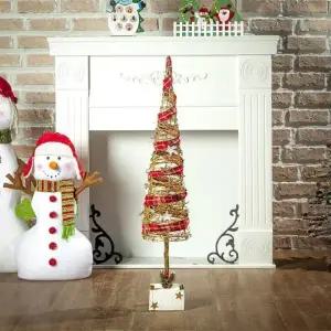 ( )원뿔 핸드메이드 넝쿨 트리 크리스마스트리 70cm 원뿔 홈 파티용품 연말_23933741