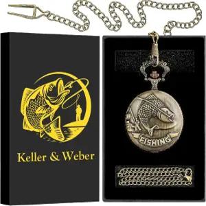 켈러 앤 웨버 빈티지 쿼츠 포브 포켓 워치 남성 여성용 기념일 선물 생일 크리스마스 남편용 목걸이 시계