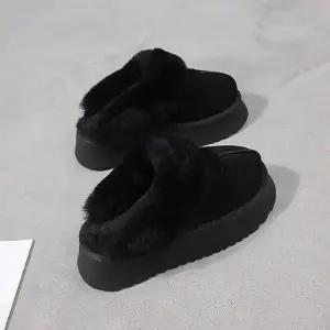 2컬러 여성 털기모 겨울 패션 뮬 슬리퍼 LK-U285