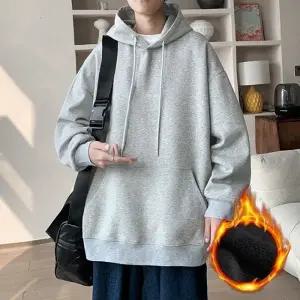 2컬러 남성 캐주얼 베이직 루즈핏 후드티 IS-TS02