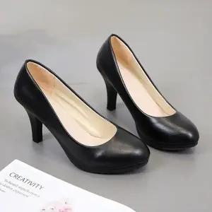 클래식 하이힐 3소재 면접 스웨이드 펌프스 P217