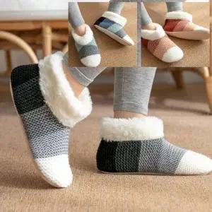 양털 스노우 실내화 겨울덧신 겨울 양털 방한 사무실 털 덧신 실내화_23936444