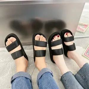 남녀공용 커플 더블 스트랩 슬리퍼 HL16