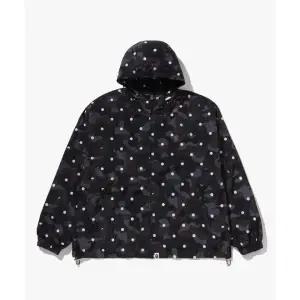 BAPE ABC 도트 후드 자켓M BLACK 411679