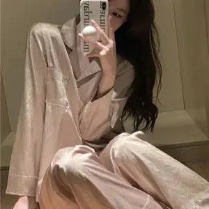 실크 여성 INW101 루즈핏 홈웨어 일상 잠옷 캐주얼