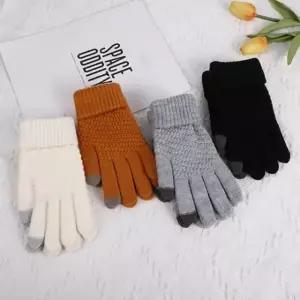 WL 터치 기모 니트 손가락 장갑 겨울 방한 손보호